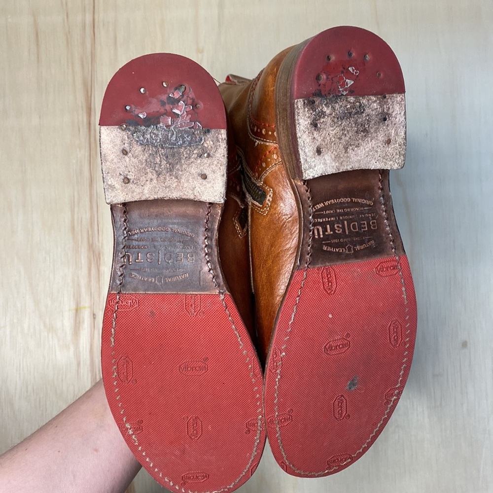 Bed Stu Leather Catty Boot Woman’s 7.5 USA - Picture 6 of 12